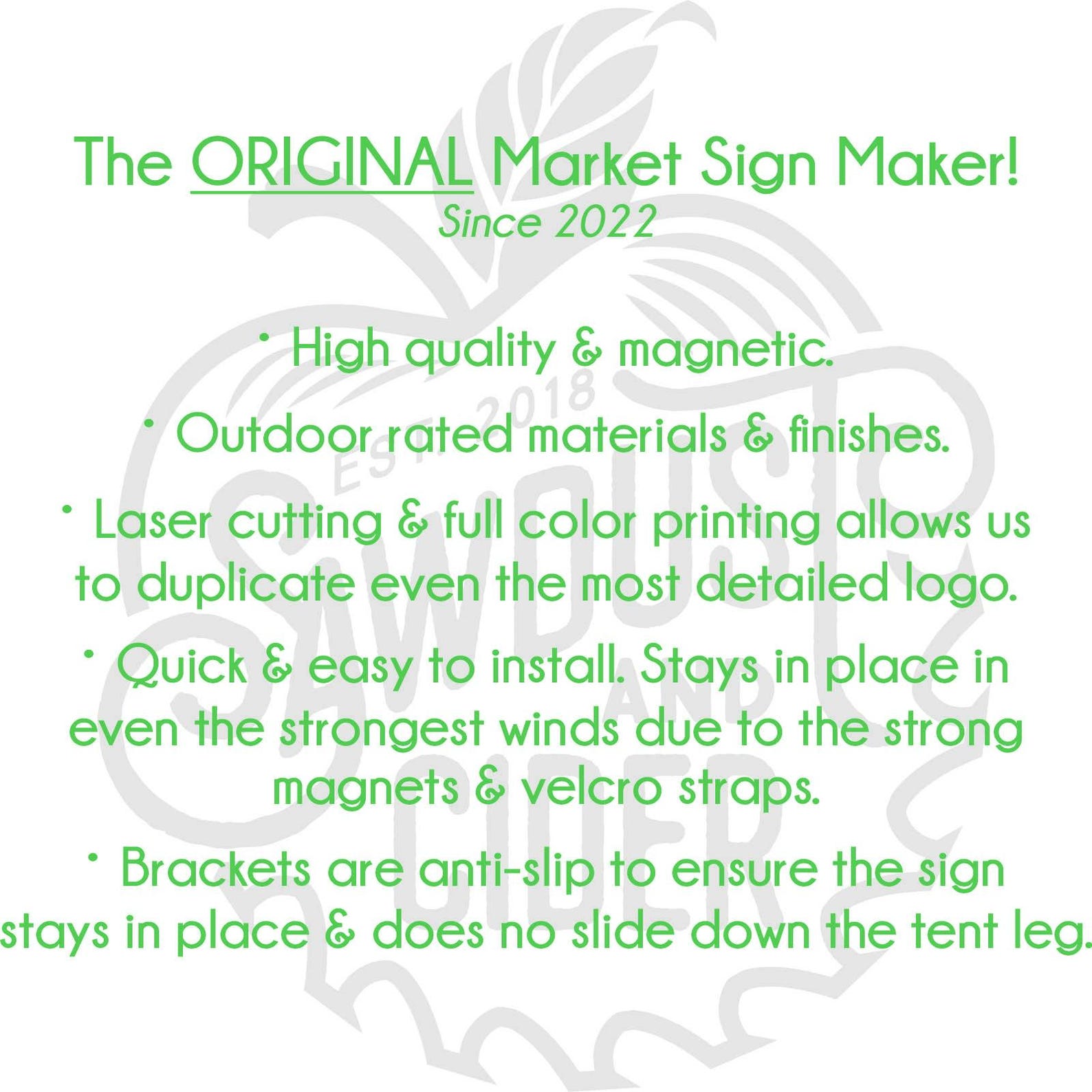 Magnetic Consignment Booth Sign, Trade Show, Farmers Market, Booth Sign ...