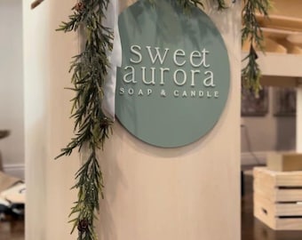 Benutzerdefinierte Holzschild, Business Logo Schild, 3D Schild, Handelsschild, Ladenschild, personalisiertes Schild, Messeschild, Bauernmarktschild