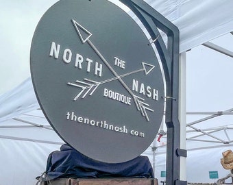 Magnetic Consignment Booth Sign, Trade Show, Farmers Market, Booth Sign, Craft Show, Vendor Sign, hanging tent sign, craft show, bracket