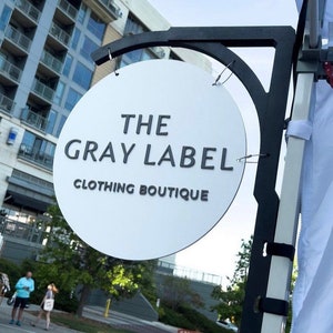 Small Business Sign, Small Business sign for market, Small Business round sign, hanging market sign, round logo sign, Trade Show Magnetic