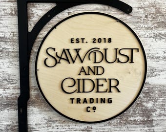 Magnetic Custom Wood Sign, Business Logo Sign, 3D sign, Commercial Sign, Store Sign, Tent sign, trade show, consignment sign, bracket sign