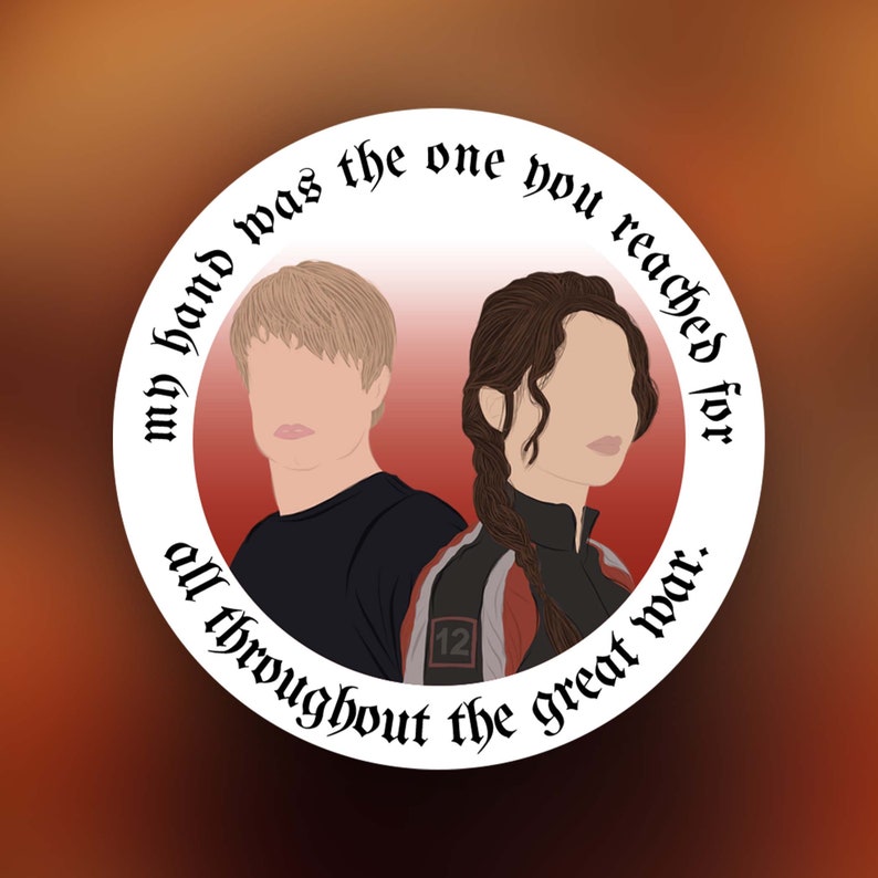 Katniss and Peeta Sticker Hunger Games Lover Sticker for TS and