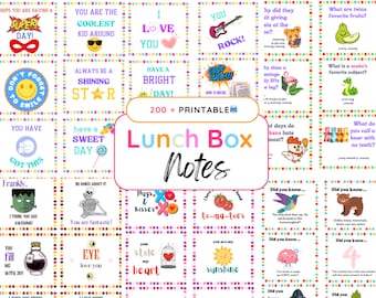 Lunch Notes | Encouraging Notes For Kids | Personalized Notepad | Lunchbox Cards | Positive Affirmations | Lunch Box Jokes | Gift For Kids