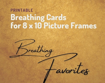 Breathing Exercise Cards: Mindfulness, Stress Reduction (Digital Download)