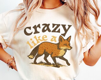 Comfort Colors Fox Tee: Retro Animal Graphic Shirt