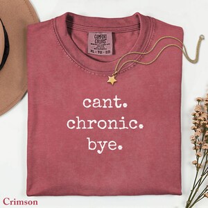 Comfort Colors Chronic Illness Shirt: Spoonie Humor Tee zdjęcie 7