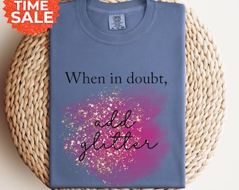 Comfort Colors Glitter Dance Shirt: Sparkle Dance Mom Tee