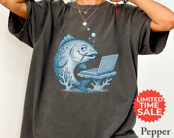 Funny Catfishing Graphic Tee - Ironic Internet Meme Comfort Colors T-Shirt