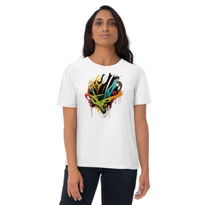 Street Graffiti Tee for Bold Statement - Unisex organic cotton t-shirt