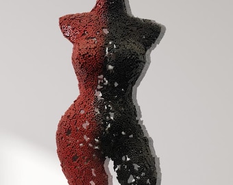 Sculpture en métal | Art mural féminin | Décoration faite main | cadeau de luxe