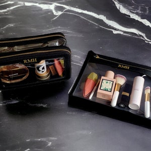 Women Cosmetic Bag Transparent Makeup Bag Set Travel Wash Kit Storage  Organizer Pouch Toiletry Box Bag Tote Handbag Pouch