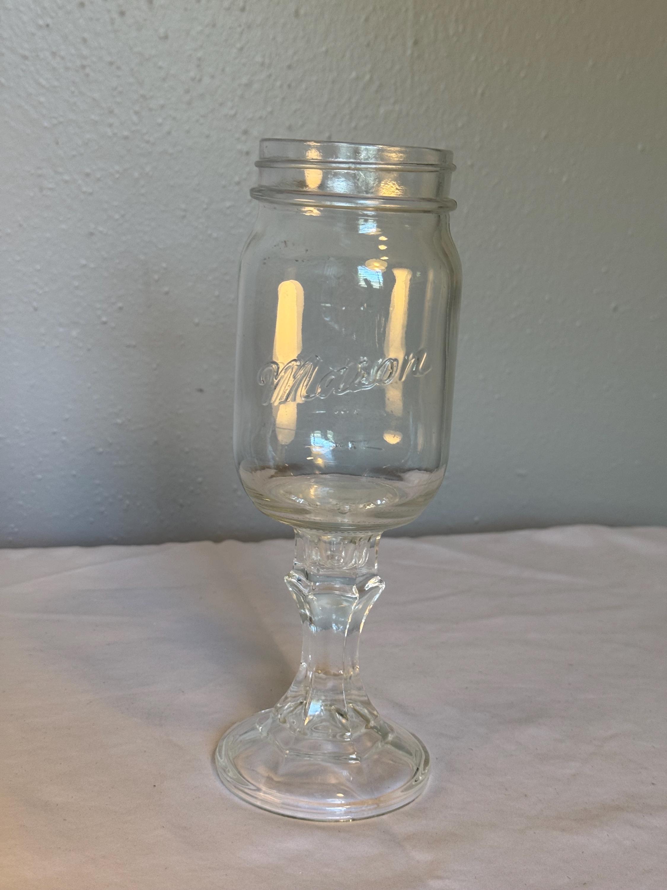 Mason jar wine glass - Etsy 日本