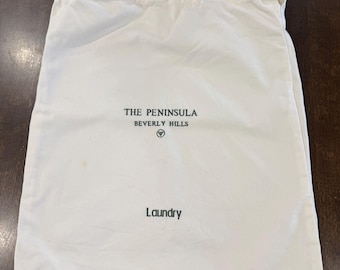 Sac à linge d'hôtel « The Peninsula Beverly Hills » époque « Pretty Woman » vintage