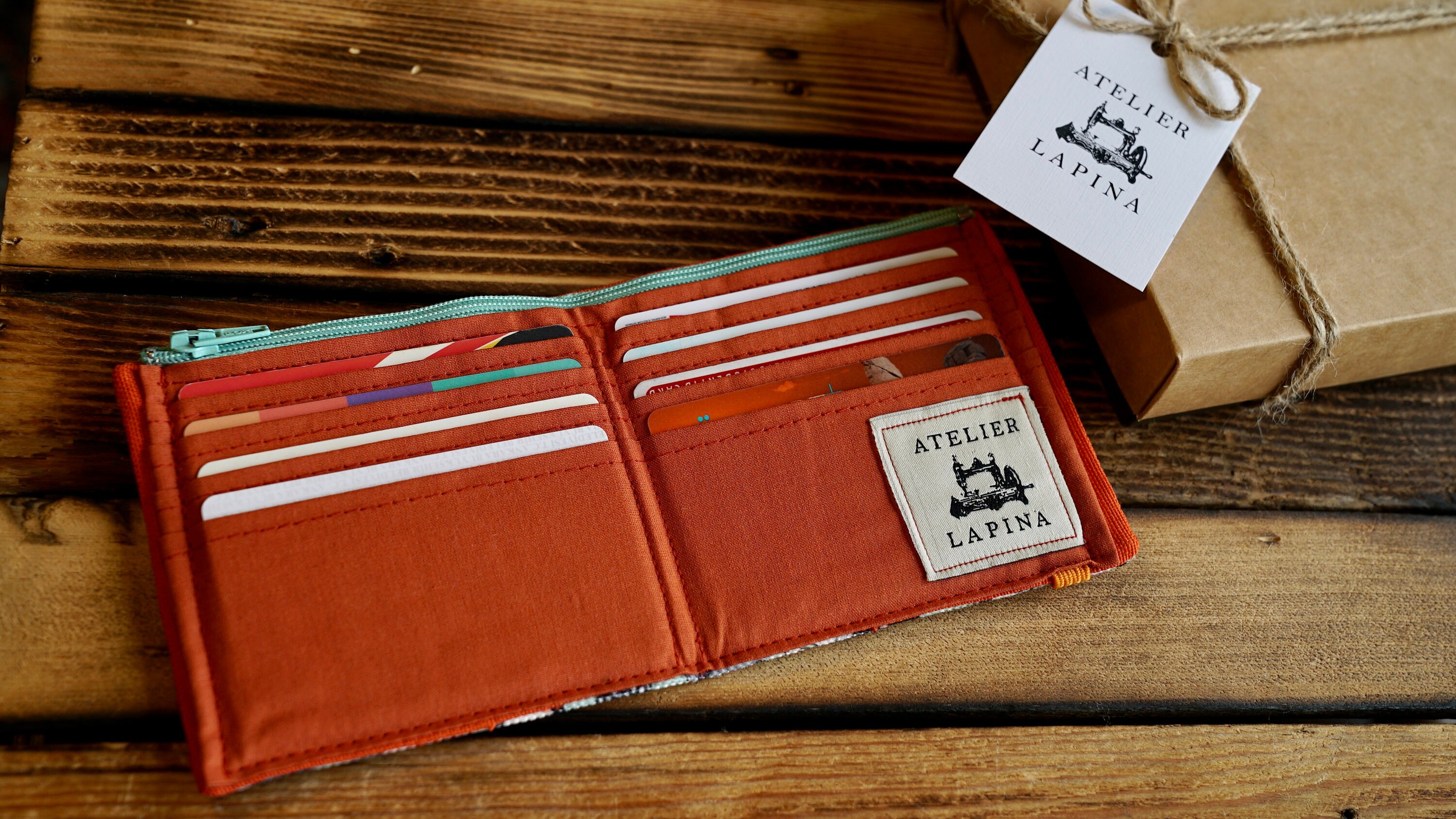 Kitty Wallet Handmade Fabric Wallet Small Wallet Vegan Etsy