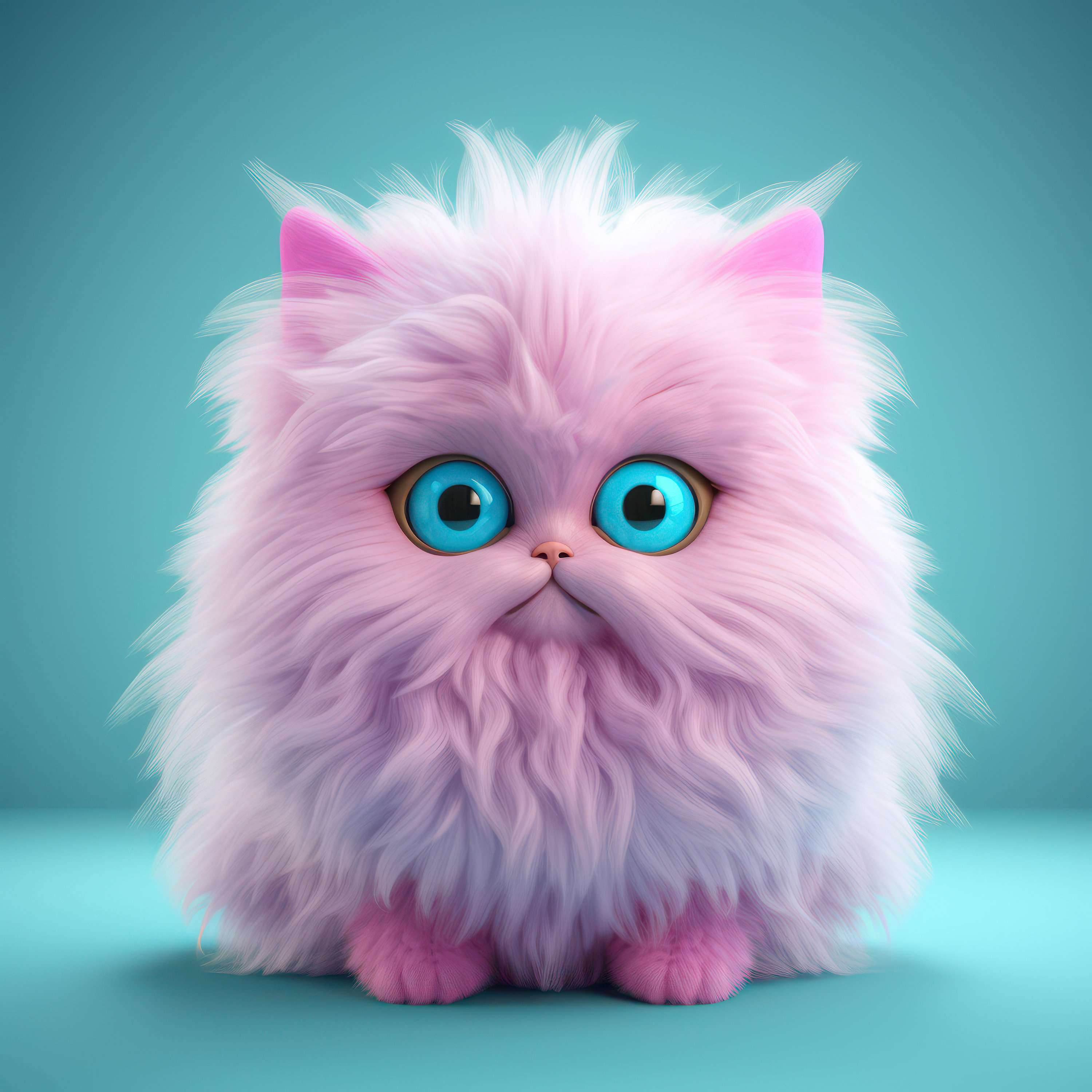 Colorful Cat Printable Cartoon Cat Print Cute Cat Wall Art - Etsy