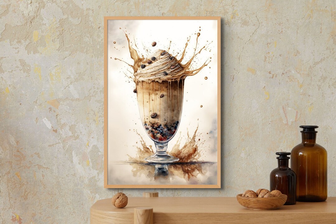 Coffee Printable Cappuccino Regular Flat White Print Coffee Wall Art ...