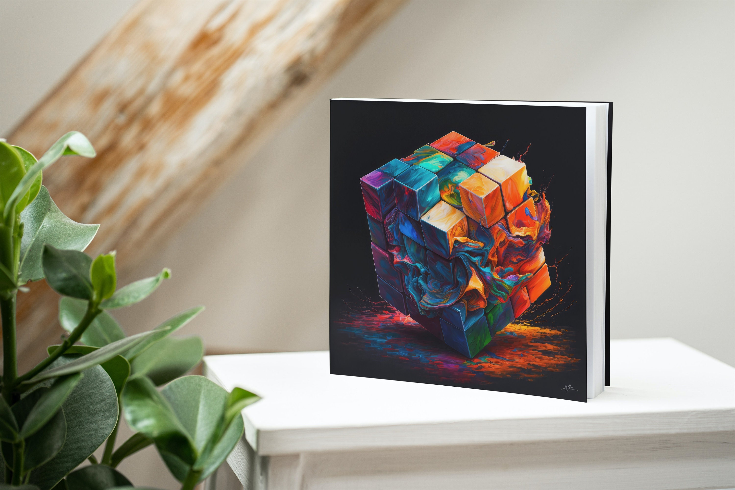 Rubik Cube Printable Rubik Cube Print Colorful Wall Art - Etsy
