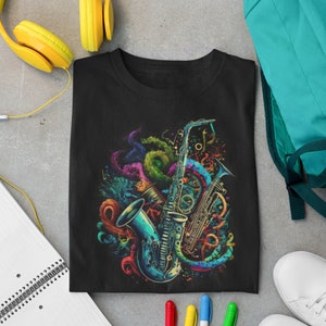 Saxophone, Unisex Heavy Cotton Tee