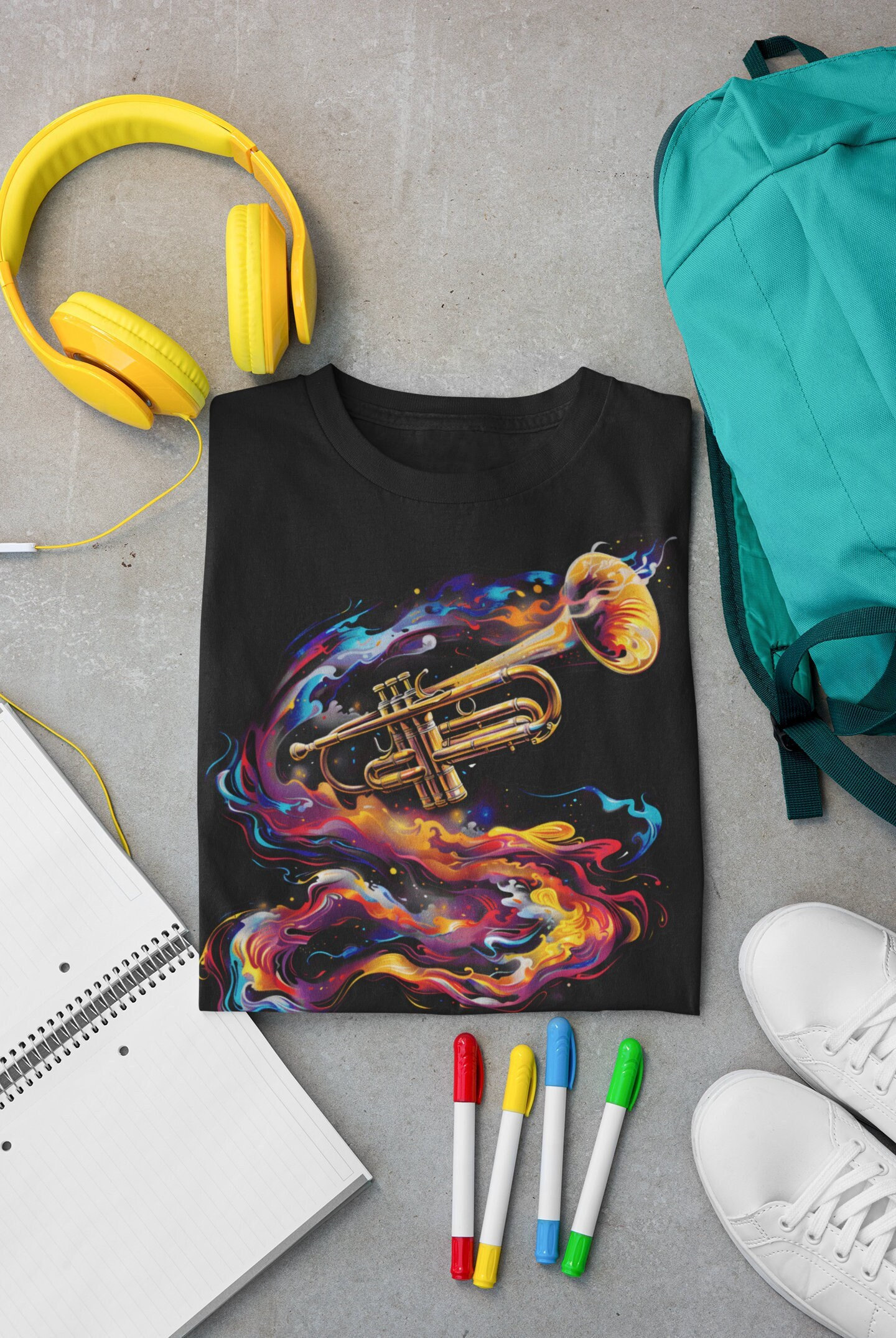 Lil Miss Trumpet Musical Instrument Gift T-Shirt For Women - 100% Organic Cotton