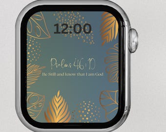Psalms 46:10 watch wallpaper | Be still and know that I am God | Bible verse watch face | Digital Download | Instant | Scriptures |