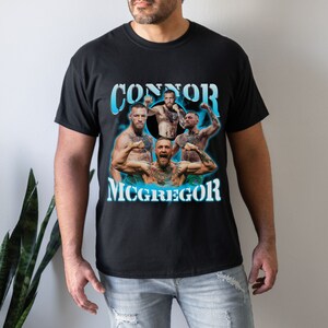 Conor McGregor T-Shirt Shirt Sweatshirt Vintage Graphic Tee Fighter Boxer American Jiu Jitsu 90s Fans Hoodie Retro Championship MMA