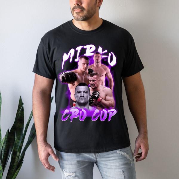 Mirko Cro Cop T-Shirt Shirt Sweatshirt Vintage Grafik Tee Kämpfer Boxer American Jiu Jitsu 90er Jahre Fans Hoodie Retro Meisterschaft MMA