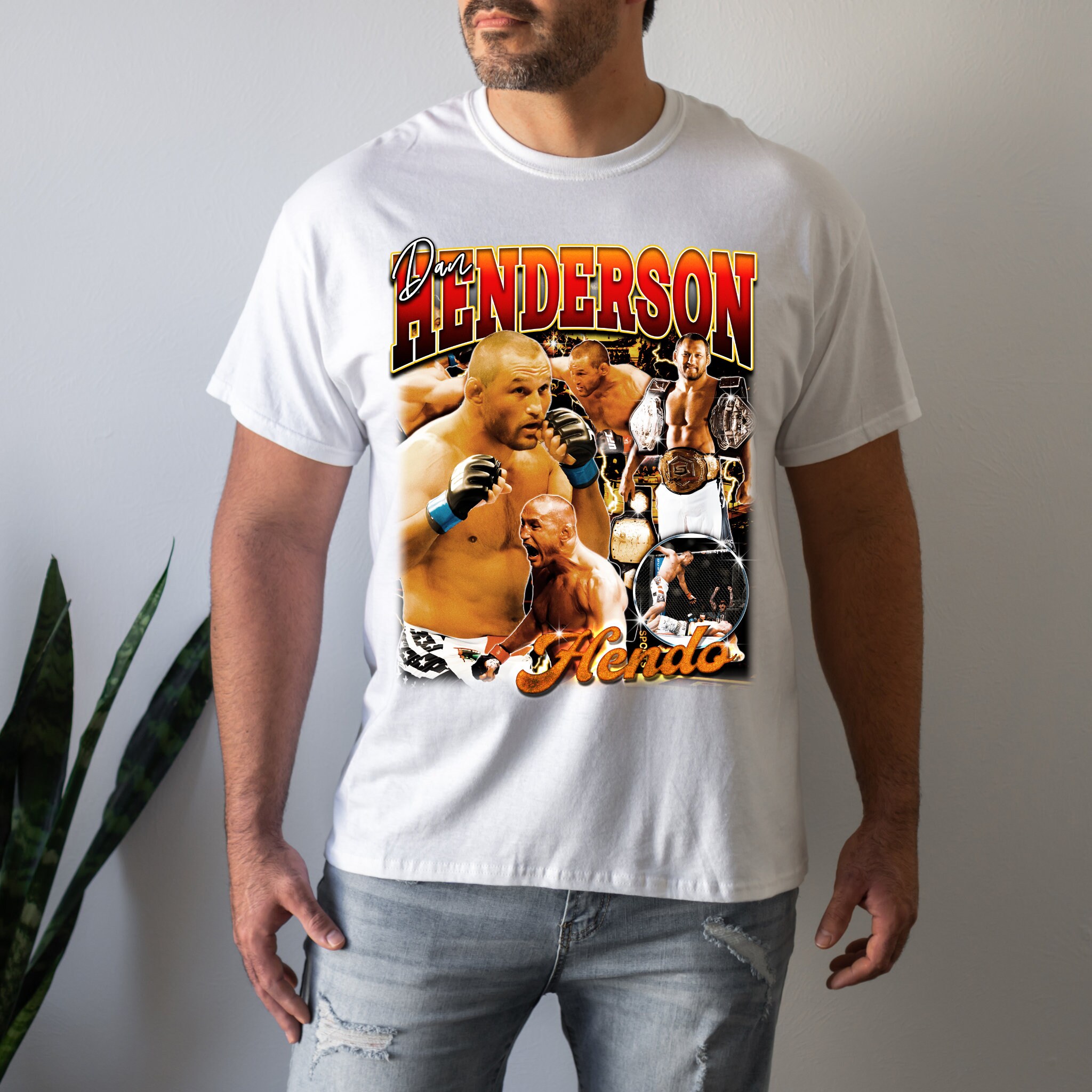 Dan Henderson T-shirt Shirt Sweatshirt Vintage Graphic Tee Fighter