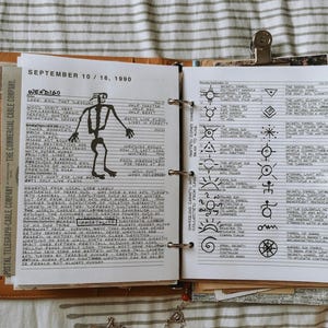 John Winchester Journal | Supernatural Hunter Notebook | Page Pack 7 | Handmade Replica Prop