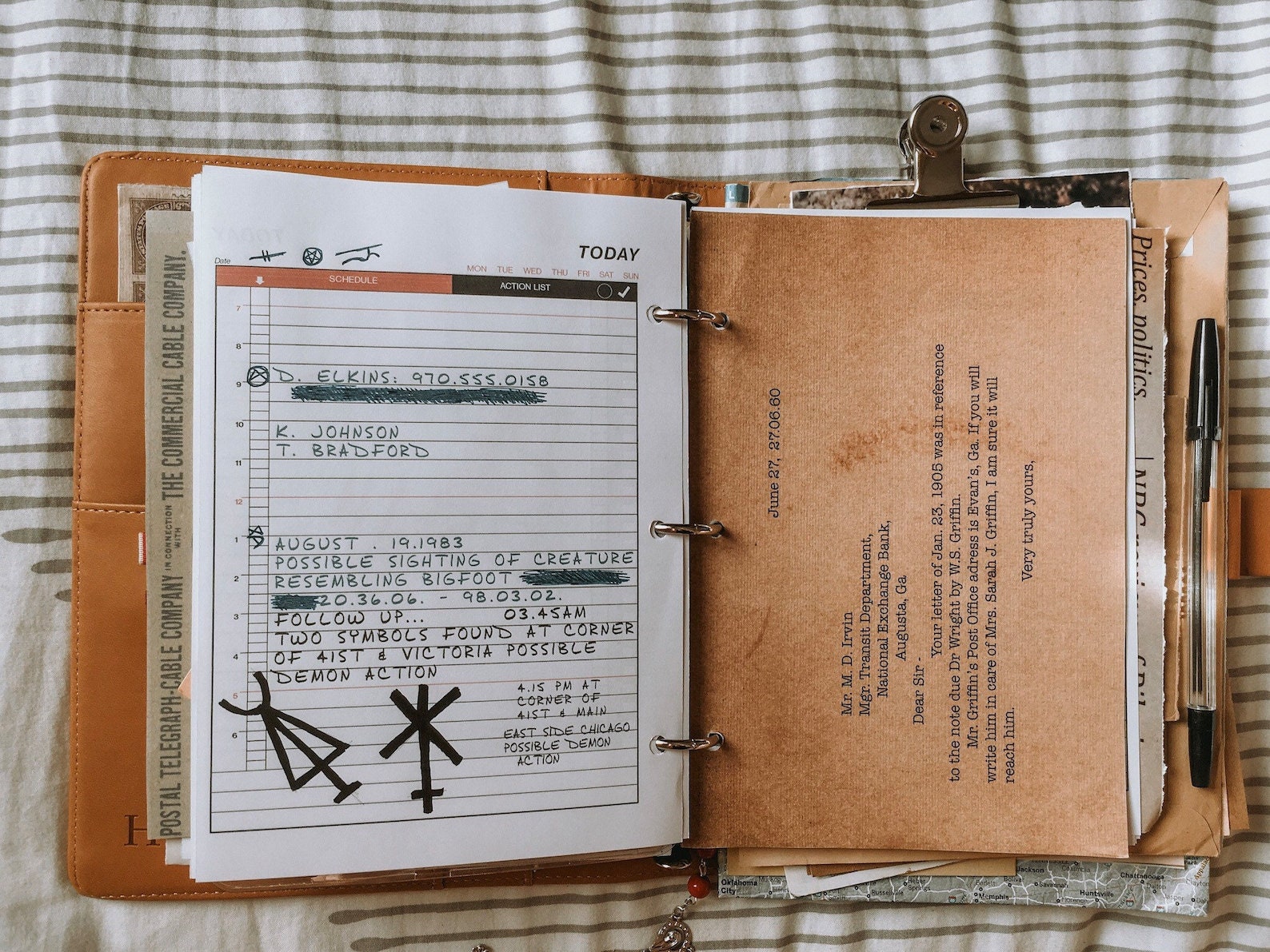 John Winchester Journal Pages doc Benton Etsy