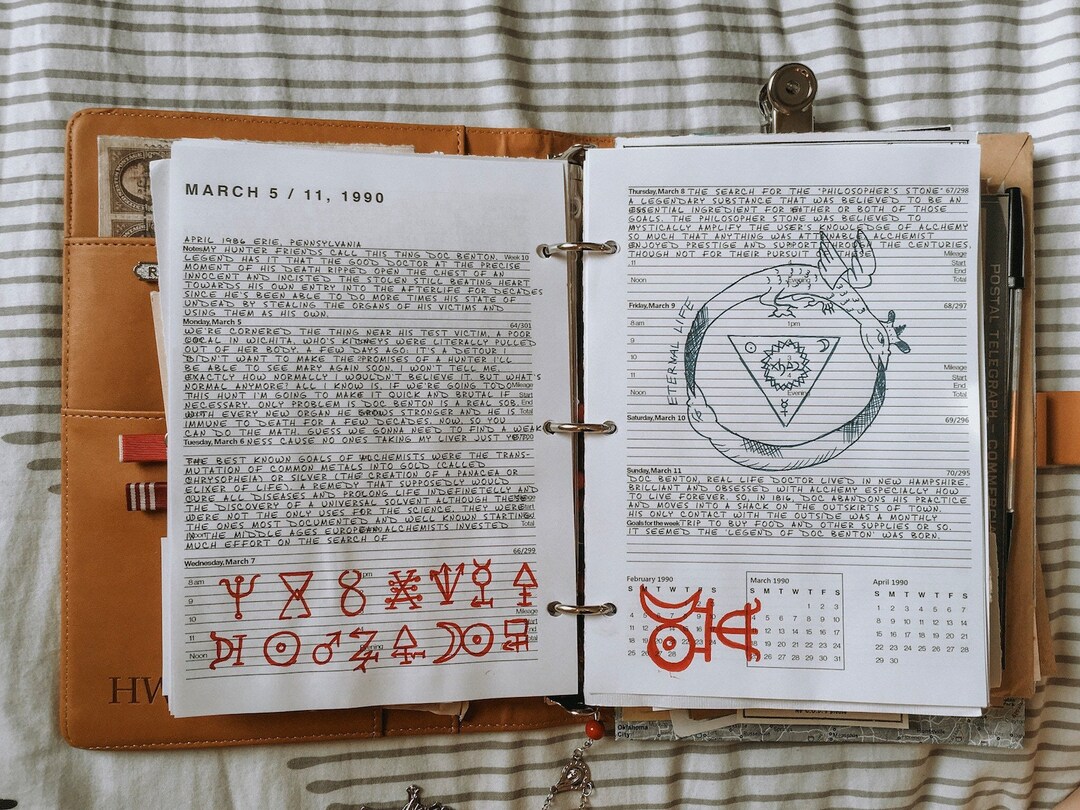 John Winchester Journal Pages "doc Benton" - Supernatural Hunter Diary ...
