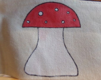 Amanita Mushroom Zipper Bag