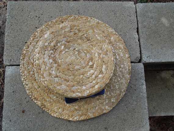 Handmade Straw Hat 1980s vintage - image 8