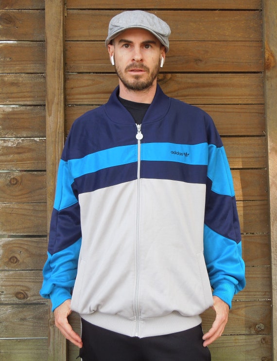 1980s Vintage Adidas Track Jacket, XL - image 2