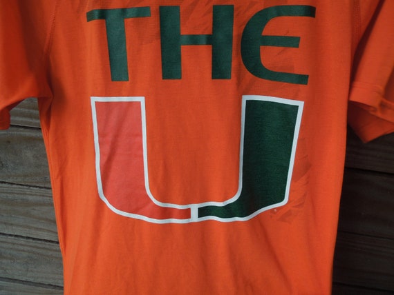 Miami Hurricanes "The U" t-shirt by Adidas, Medium - image 2
