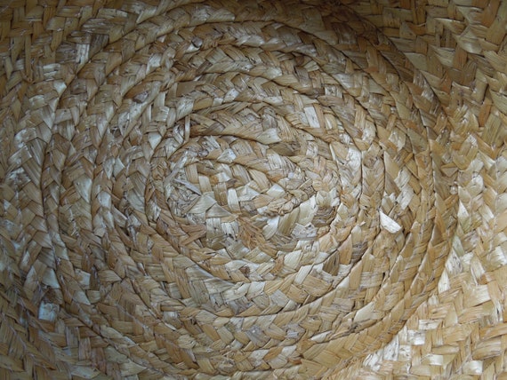 Handmade Straw Hat 1980s vintage - image 7