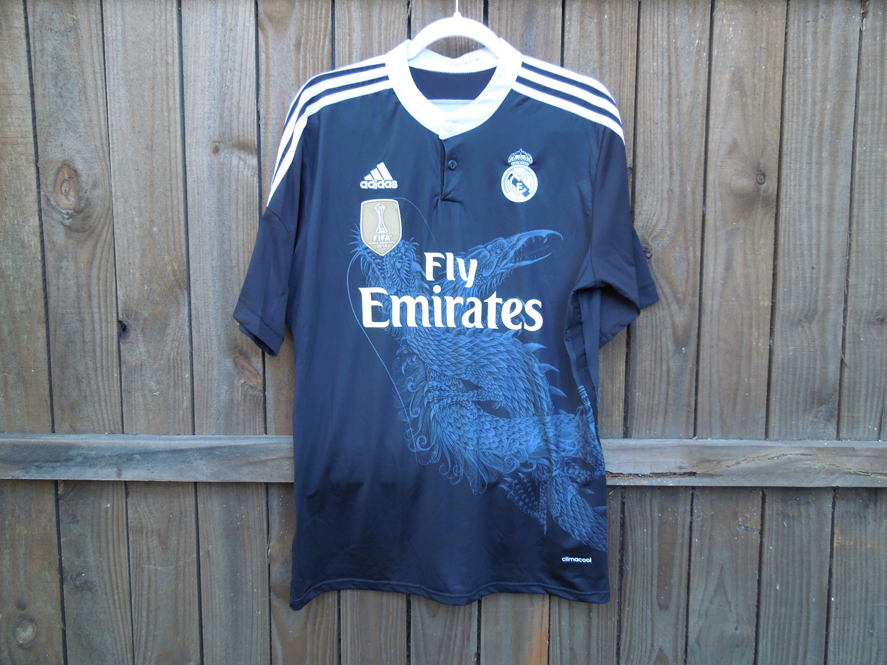 Real Madrid Yohji Yamamoto Ronaldo #7 Black Dragon Jersey Ucl Fifa