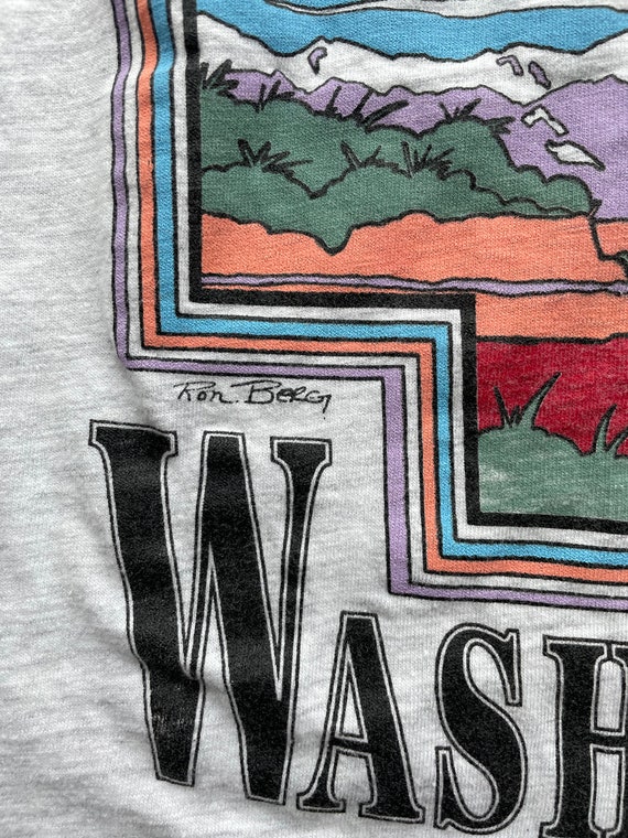 Washington "Wild & Free" T-shirt, 90s Vintage, Me… - image 5