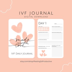 Enchanted IVF Journal | Minimalist Fertility Planner | Handcrafted Love | IVF Journey Keepsake