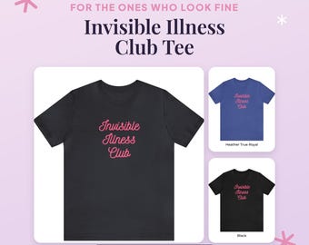T-shirt van de Invisible Illness Club | Steun voor mensen met chronische pijn