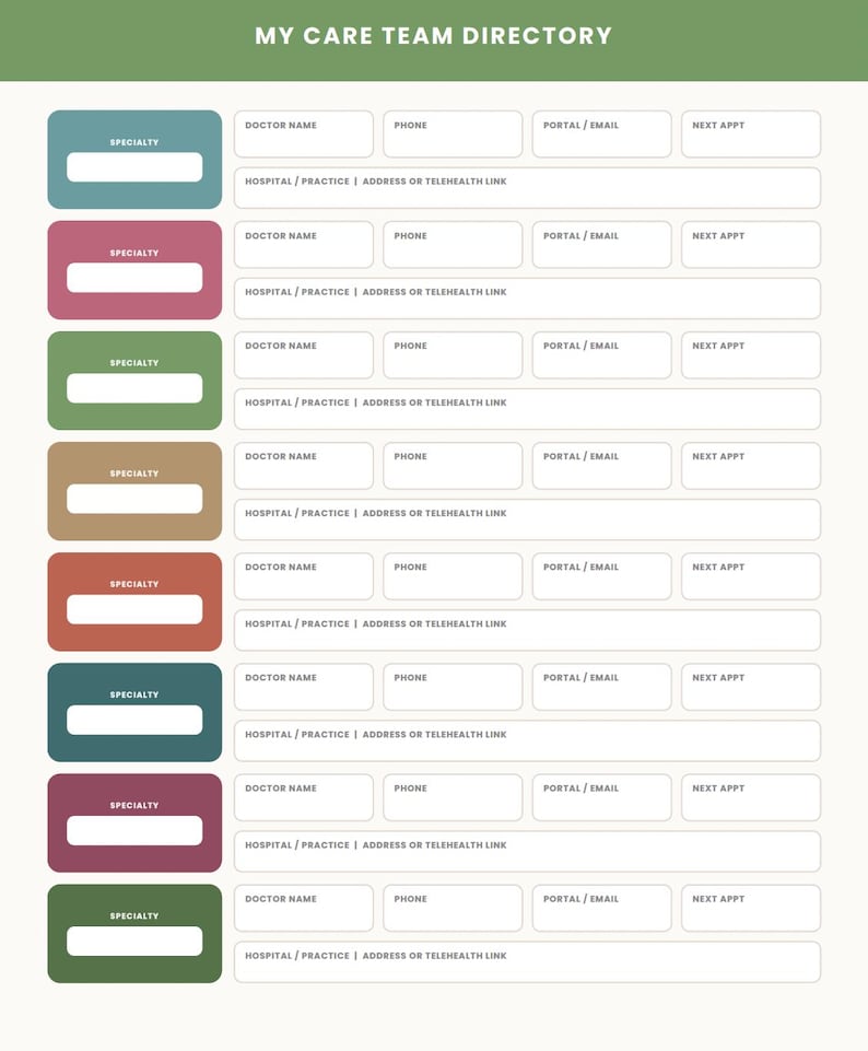 Complete Spoonie Medical Binder | 22-Page Chronic Illness Planner Printable | Medical Tracker PDF | Spoon Theory image 7