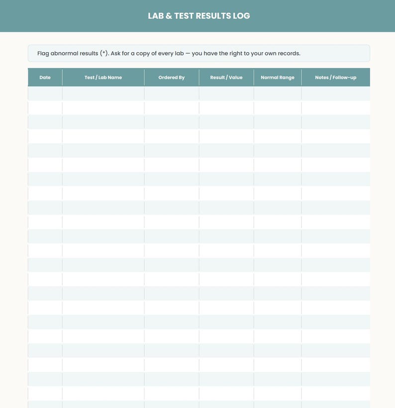 Don't Get Medically Gaslit Bundle: Chronic Illness Medical Binder + Self-Advocacy Kit & Symptom Tracker Printable image 19