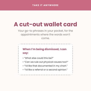 Don't Get Medically Gaslit: Chronic Illness Self-Advocacy Kit | Doctor Appointment Scripts & Symptom Tracker | Printable image 5