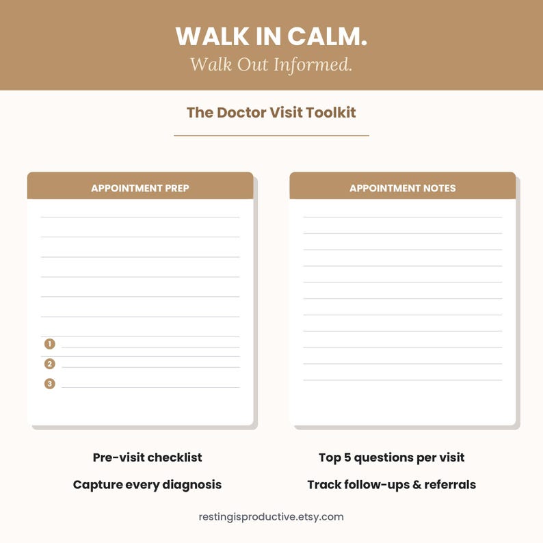 Complete Spoonie Medical Binder | 22-Page Chronic Illness Planner Printable | Medical Tracker PDF | Spoon Theory image 8