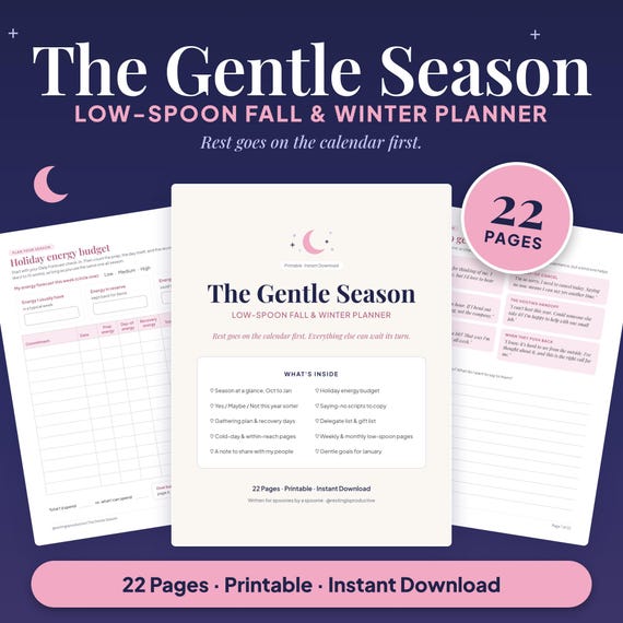 Spoonie Holiday Planner