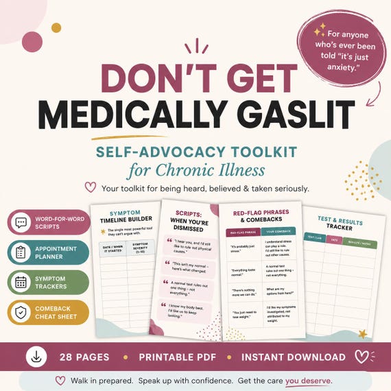 Don't Get Medically Gaslit: Self-Advocacy Kit