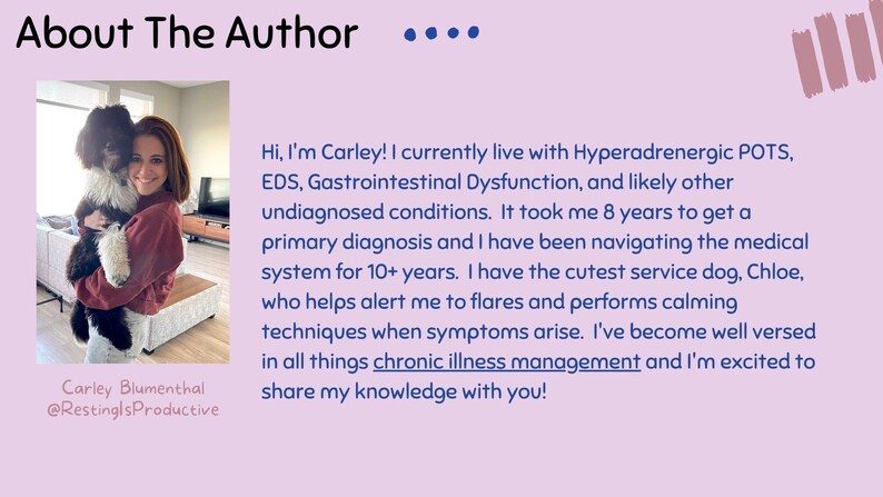 About the Author for ebook: How to Navigate Chronic Illness Management from Diagnosis & Beyond