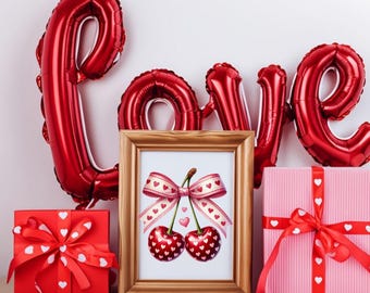 Coquette Valentine's Clipart– Romantic Valentines PNG Digital Download