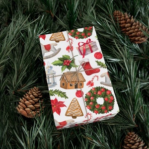 Christmas Gift Wrap holiday wrapping Paper roll