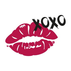 XOXO Love Lips Printable - Add Playful Charm