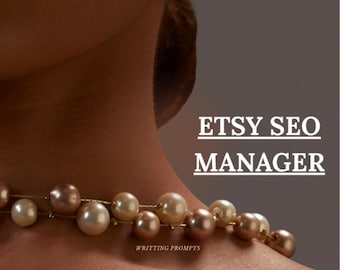 Etsy SEO Manager Template for Sellers, Keyword Research, Listing Optimization, Rank Tracking and Shop Growth Planner for Etsy Shops Online